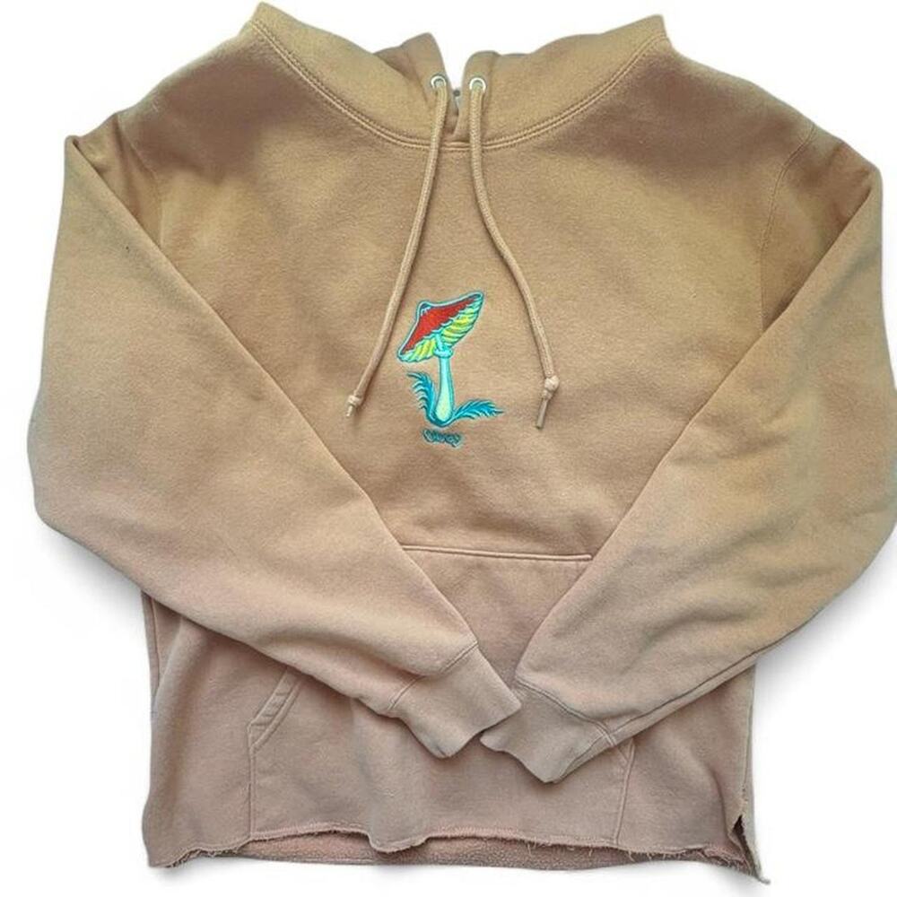 Distressed obey shroom hoodie size